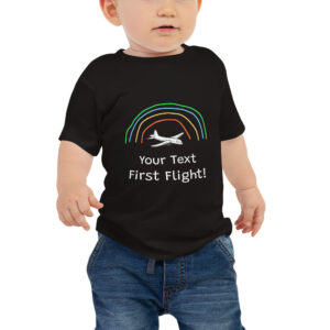 Personalized My First Flight Baby T-shirt