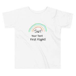 Personalized My First Flight Toddler T-shirt